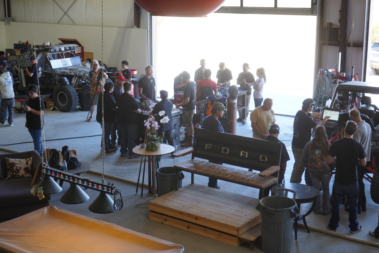 Welding, fabrication, and diagnostics running side by side